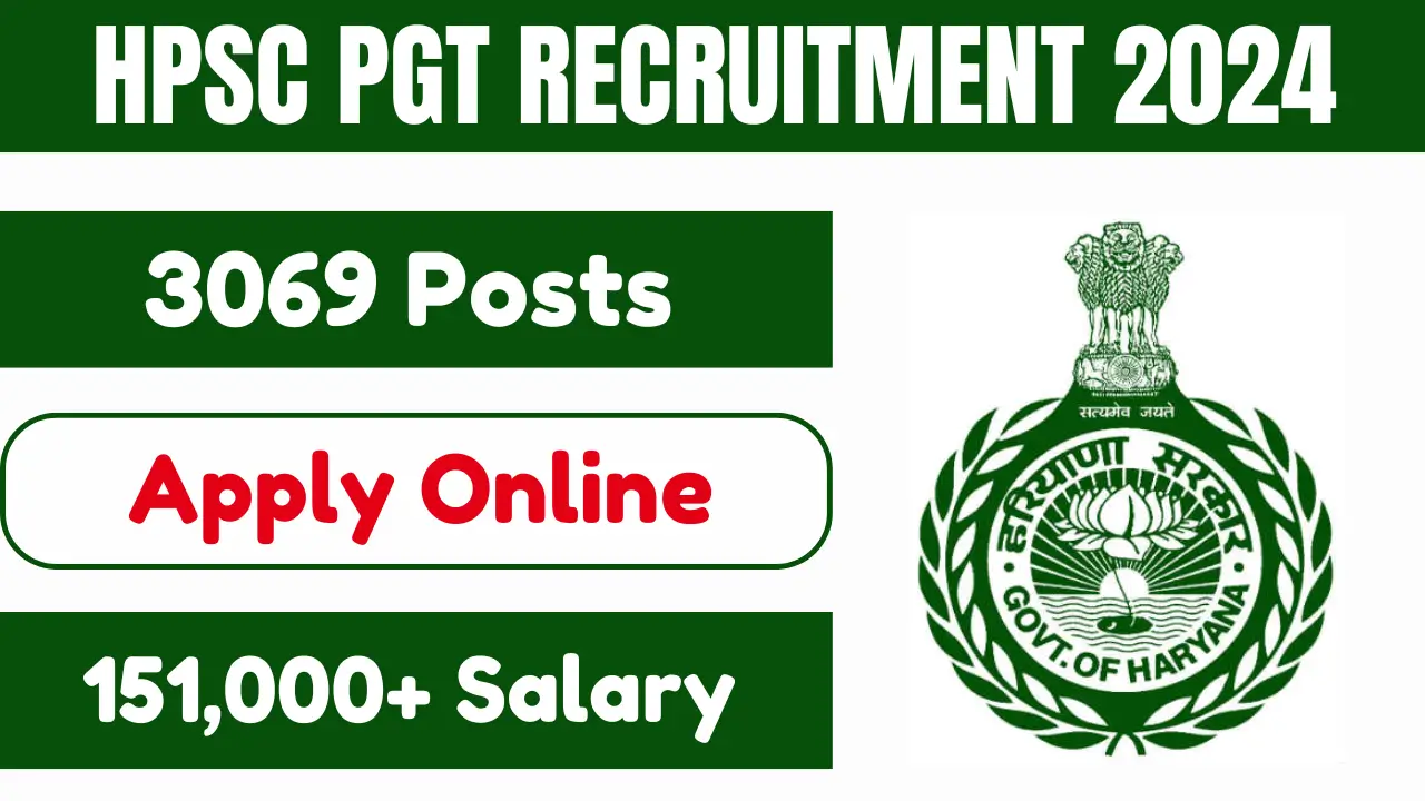 HPSC PGT Recruitment 2024