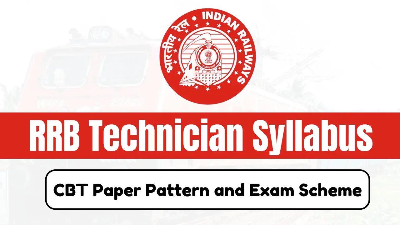 RRB Technician Exam Syllabus 2024