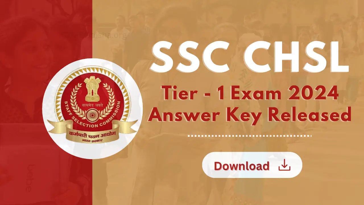 SSC CHSL Tier 1 Exam 2024 Answer Key