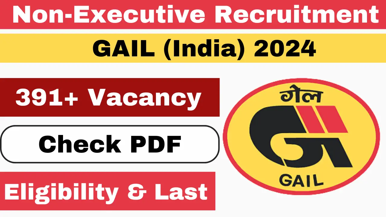 GAIL Non-Executive Recruitment 2024