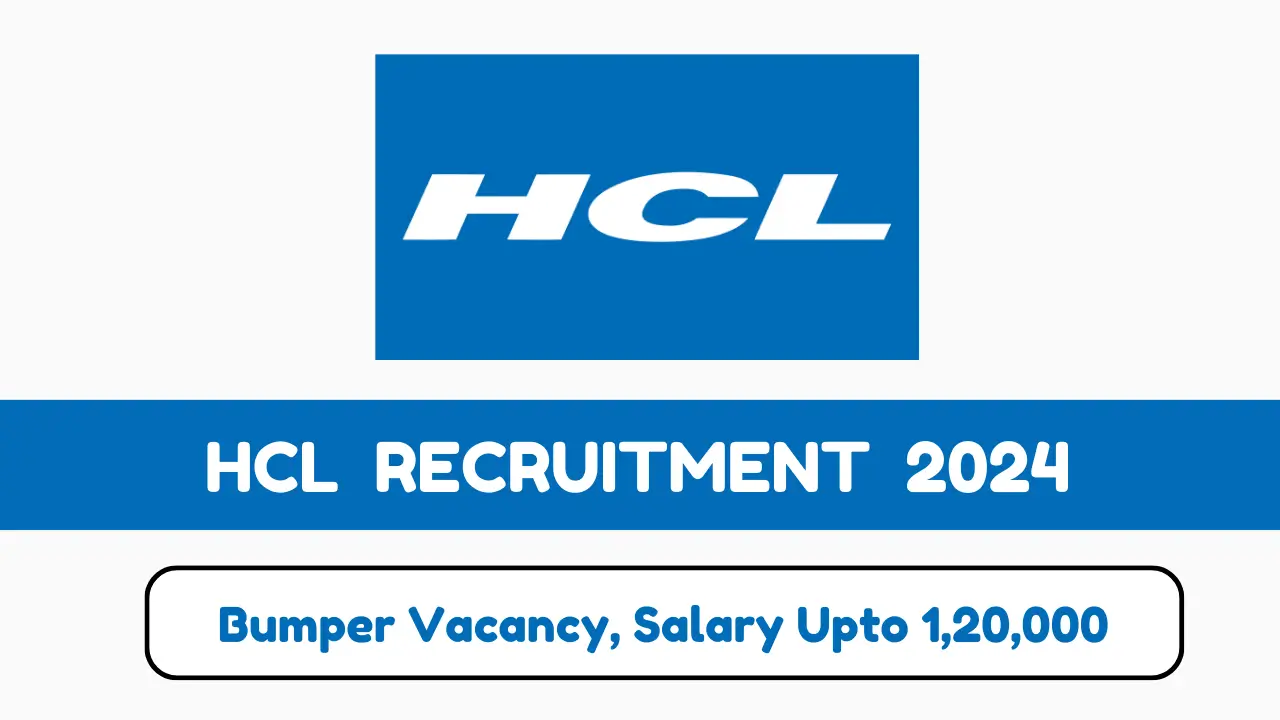 HCL Recruitment 2024 Notification