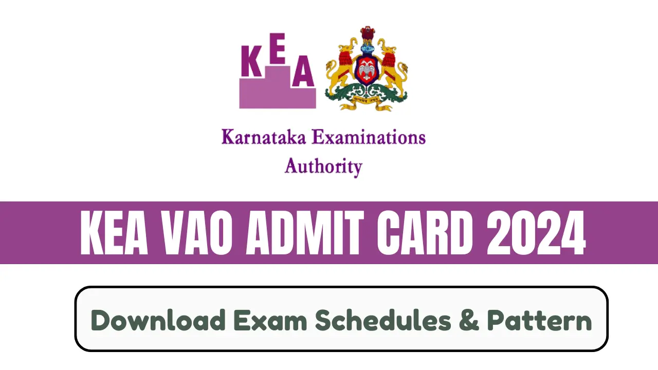 KEA VAO ADMIT CARD 2024