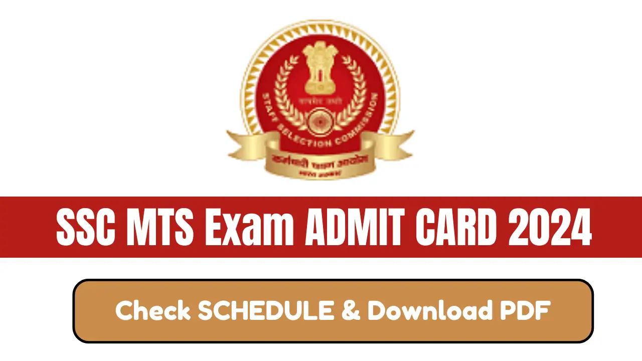 SSC MTS Admit Card 2024 Released download