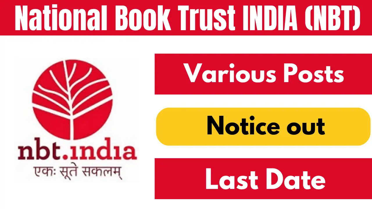 National Book Trust INDIA (NBT) Recruitment 2024