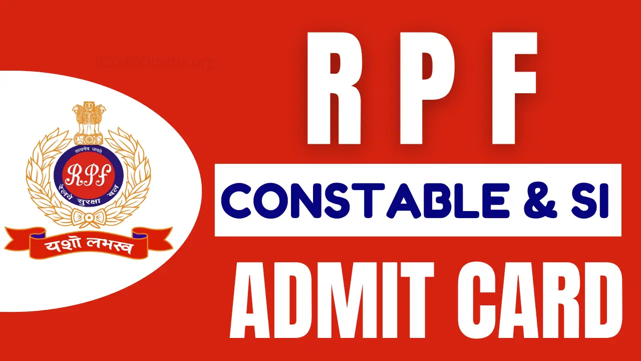 RPF Constable Admit Card