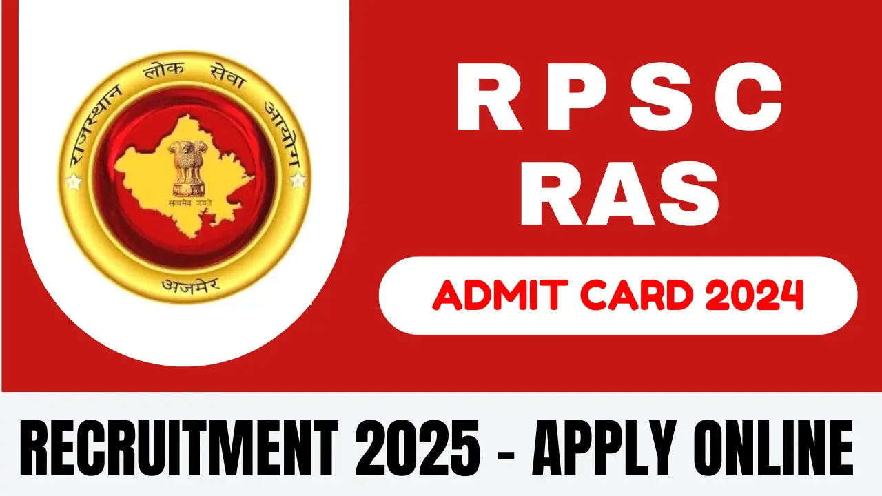 RPSC RAS Admit Card