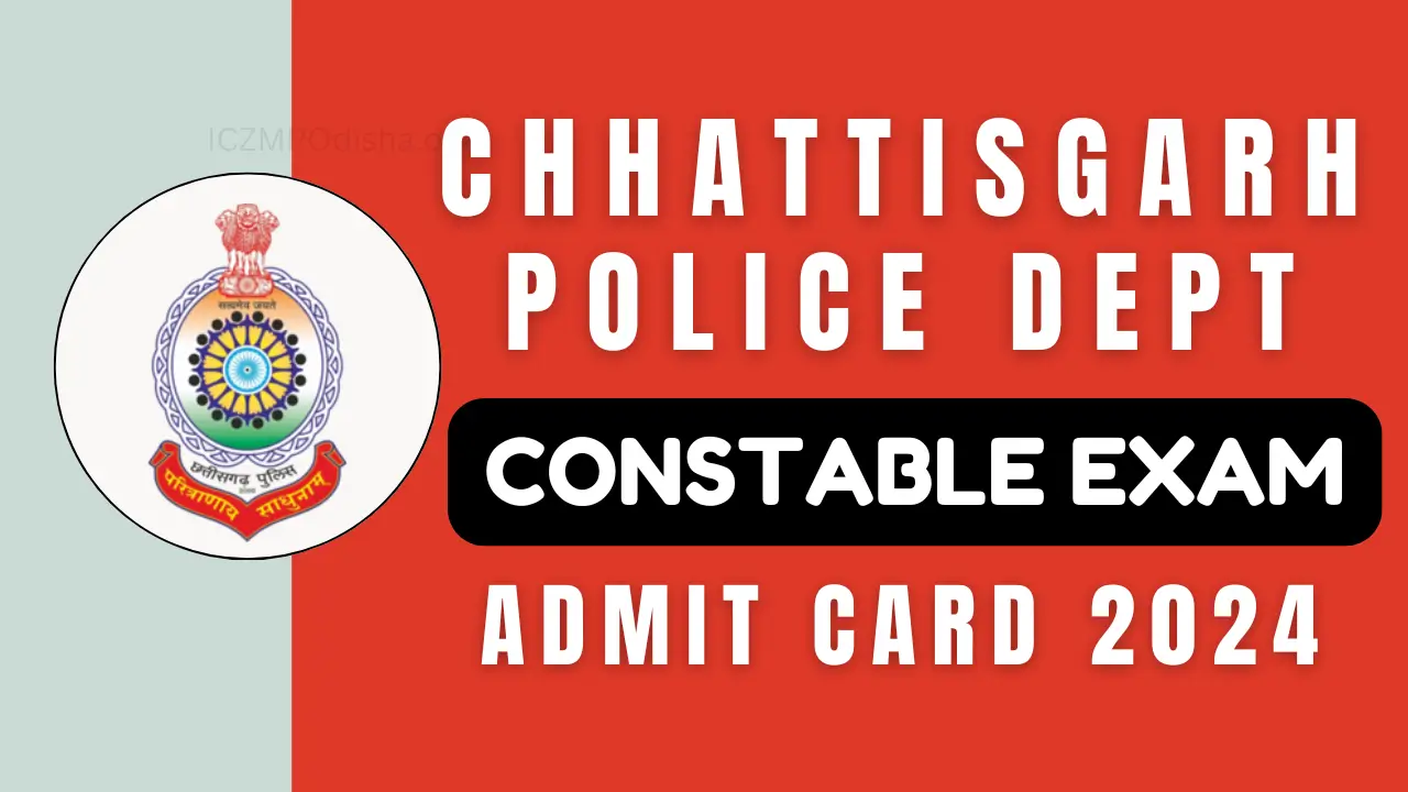 CG Police Constable Admit Card