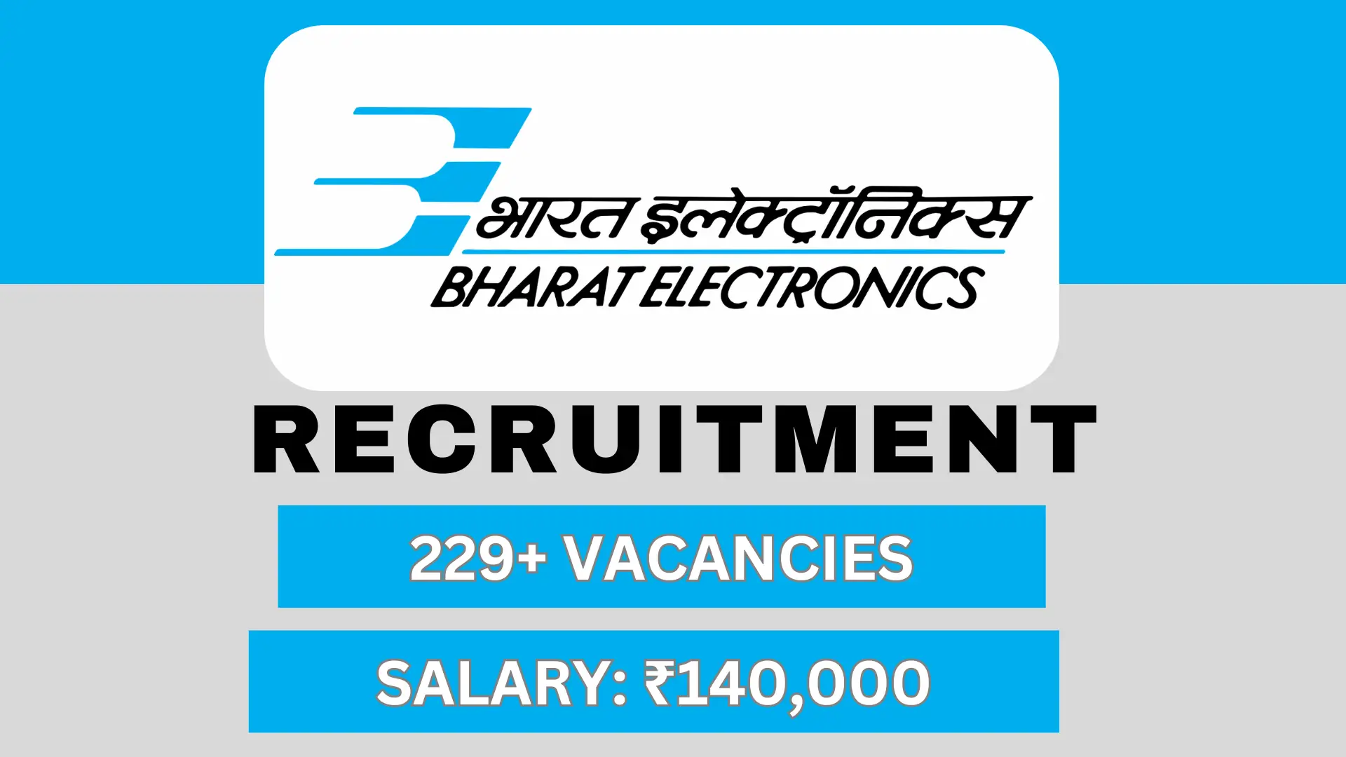 BEL Engineering Recruitment