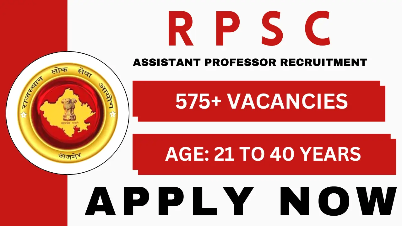 RPSC Asst Prof Recruitment